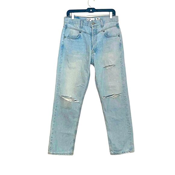 Re/Done Double Yoke Classic High Rise Straight Leg Denim Jean size 29 NWT - Picture 6 of 14
